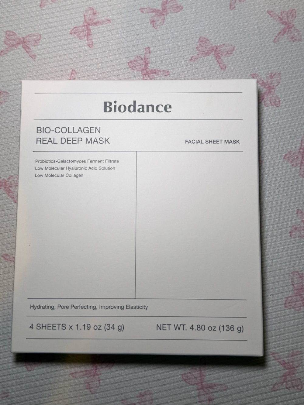 Biodance Bio-Collagen Real Deep Mask - White Facial Sheet Masks (4 Pack)